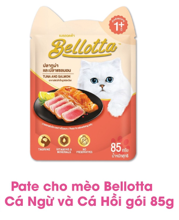Pate cho mèo thịt cá ngừ Bellota - gói 85g
