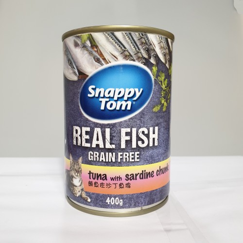 Pate dành cho mèo thịt cá/ thịt gà Snappy Tom - Lon 400g