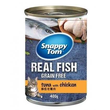 Pate dành cho mèo thịt cá/ thịt gà Snappy Tom - Lon 400g