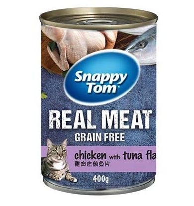 Pate dành cho mèo thịt cá/ thịt gà Snappy Tom - Lon 400g
