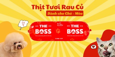 Thịt tươi rau củ cho chó mèo - Raw The Boss