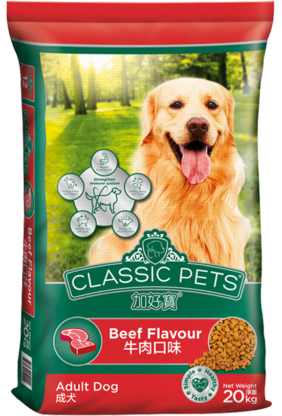 Thức ăn cho chó trưởng thành Classic Pet vị bò