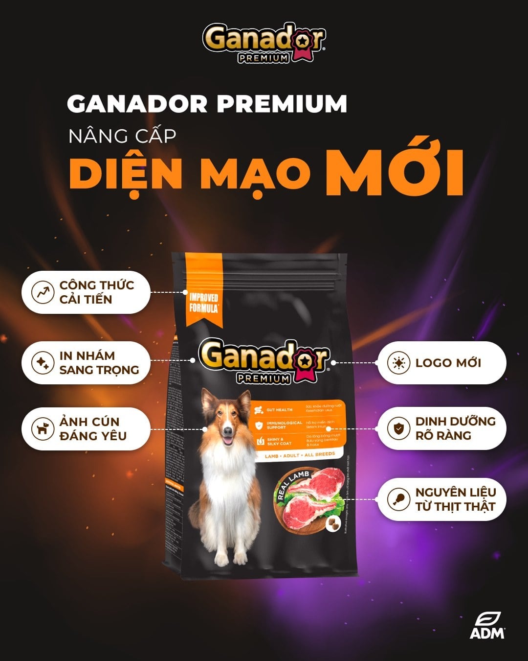 Hạt Ganador Adult Cho Chó Trưởng Thành Vị Cừu