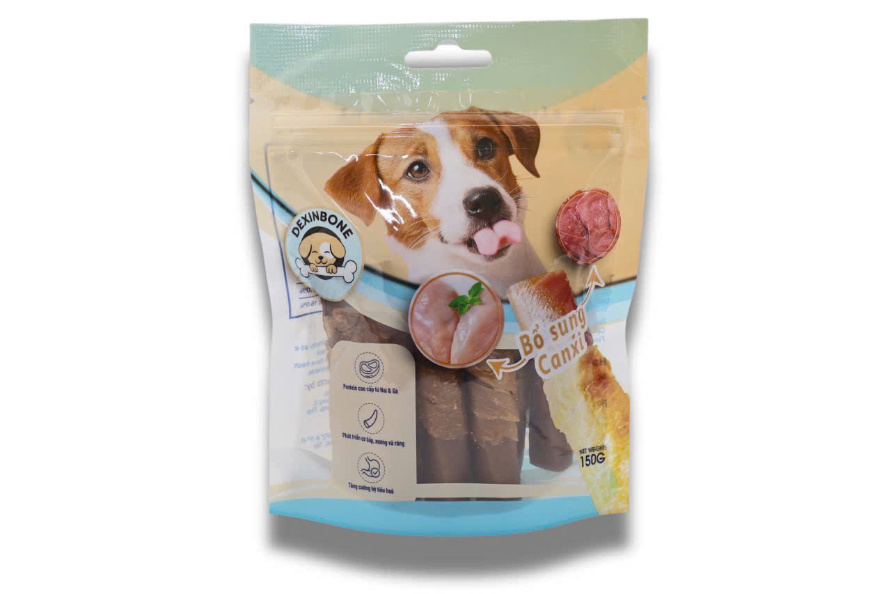 Xương sữa gặm cho chó hình nơ Inu Fonti - gói 100g