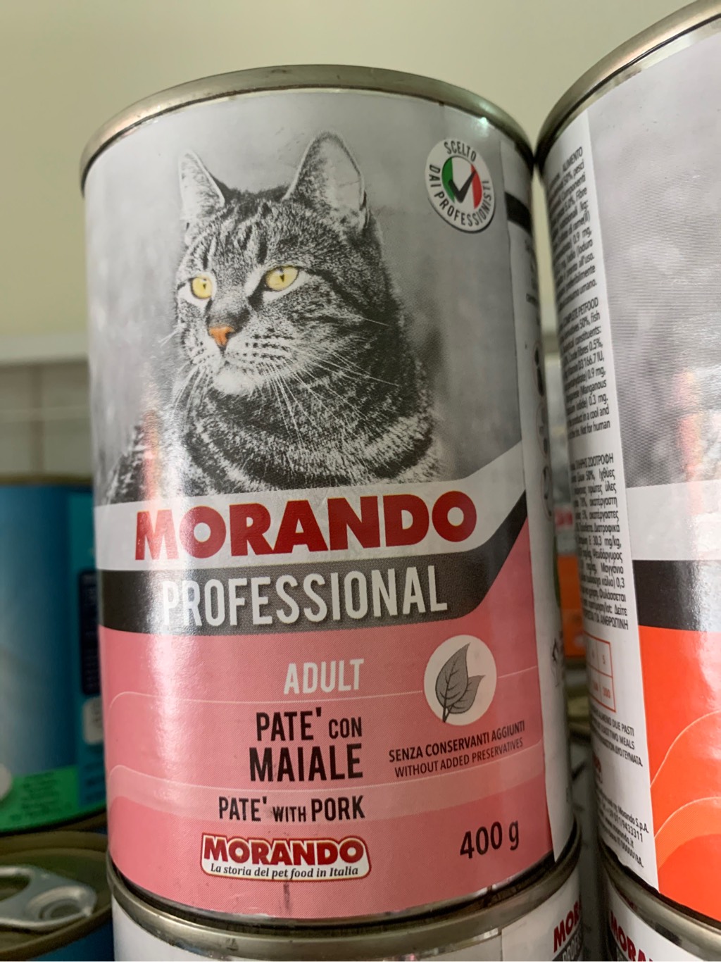 Pate cho mèo Morando - lon 400g