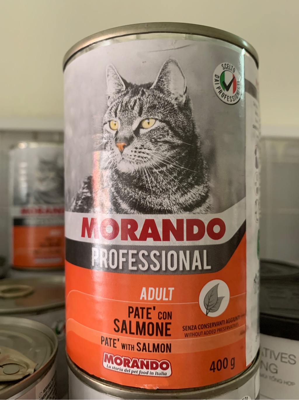 Pate cho mèo Morando - lon 400g