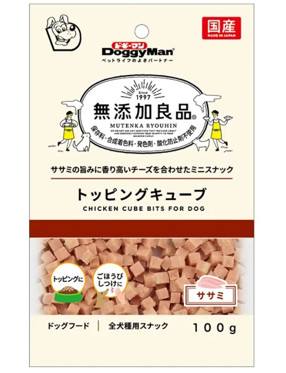 Snack DoggyMan Mutenka Topping Cube 100g Cho Chó
