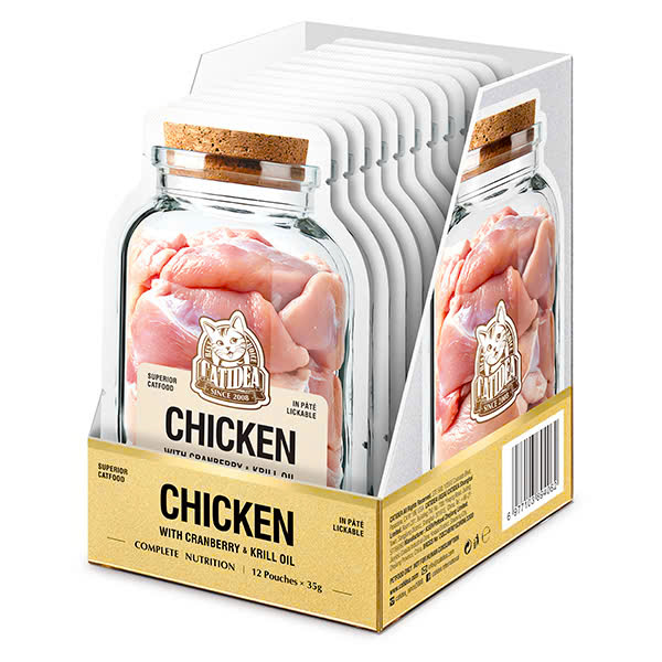 Pate Cho Mèo Real & Raw Catidea 35g