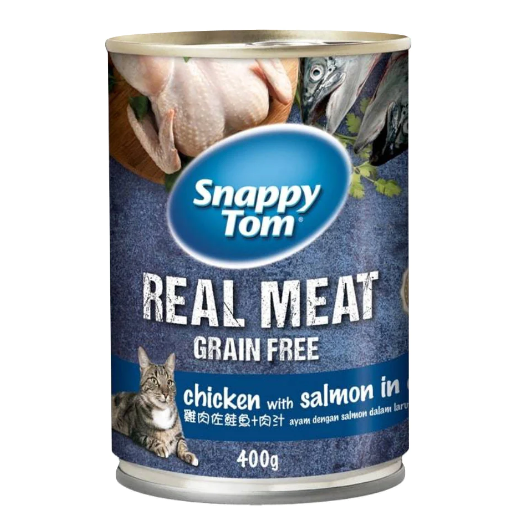 Pate dành cho mèo thịt cá/ thịt gà Snappy Tom - Lon 400g