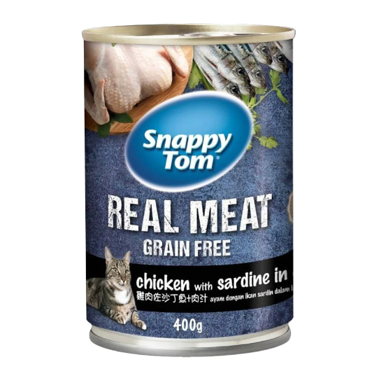 Pate dành cho mèo thịt cá/ thịt gà Snappy Tom - Lon 400g