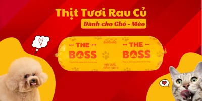 Thịt tươi rau củ cho chó mèo - Raw The Boss