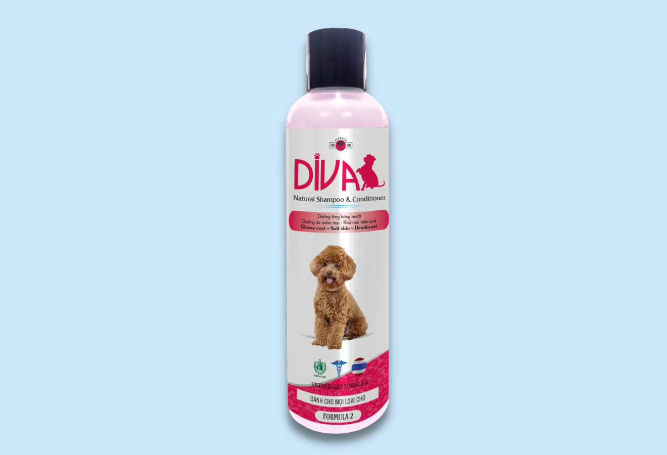 Sữa tắm cho mèo Diva - da nhạy cảm - Chai 260ml