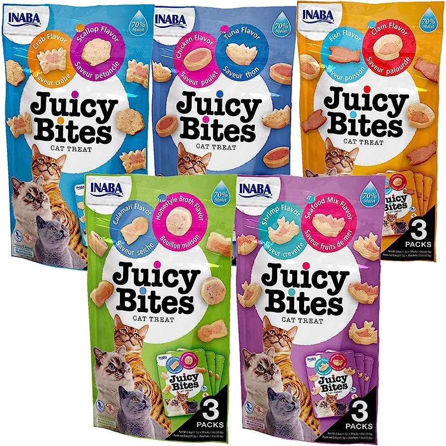 Bánh thưởng mềm cho Mèo INABA Juicy Bites - Nhiều vị