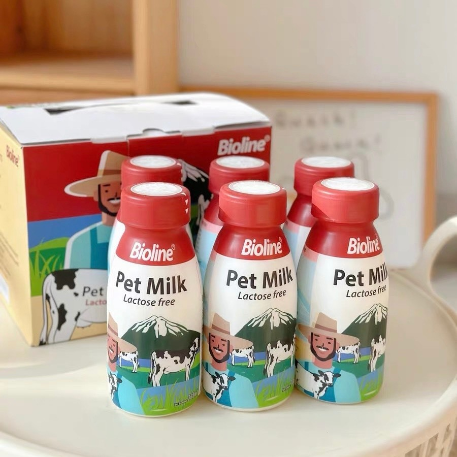 Sữa pha sẳn cho chó mèo Bioline chai 220ml