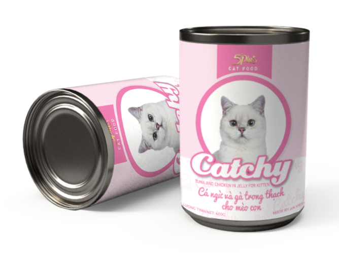 Pate Lon Catchy Jelly 400g Cho Mèo