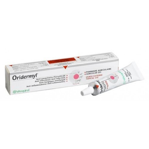 Oridermyl - Thuốc bôi trị viêm tai, ve, rận, nấm, ghẻ 10g