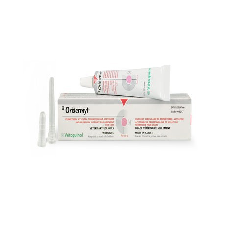 Oridermyl - Thuốc bôi trị viêm tai, ve, rận, nấm, ghẻ 10g