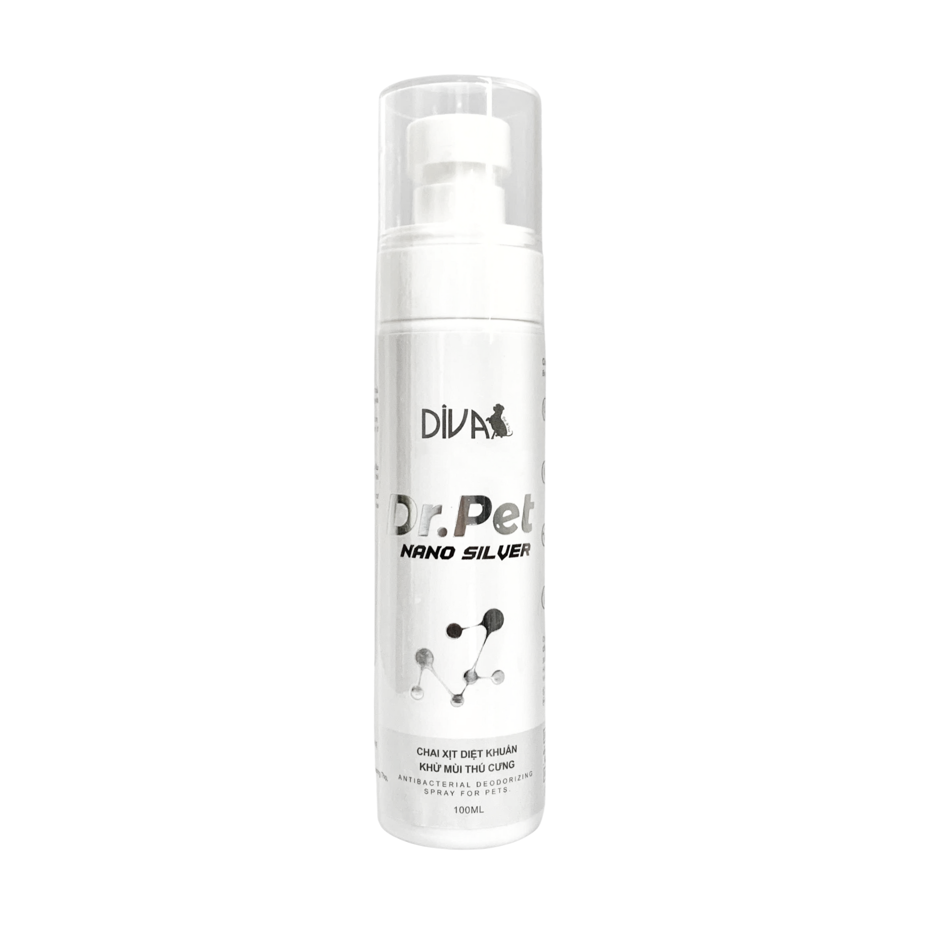 Chai xịt khử mùi Nano Bạc cho thú cưng DIVA Dr. Pet