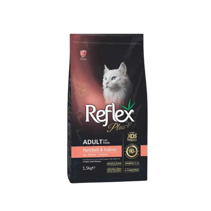 Hạt Reflex Plus Hairball Salmon cho mèo tiêu búi lông vị cá hồi 1.5kg
