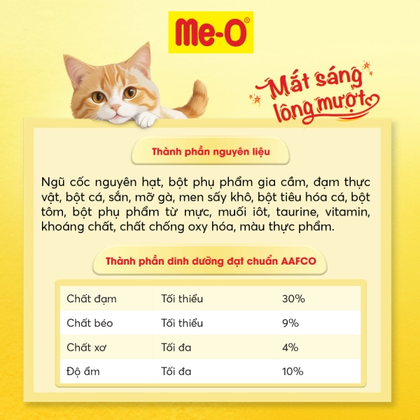 Hạt Me-O Adult Vị Hải Sản Cho Mèo Trưởng Thành