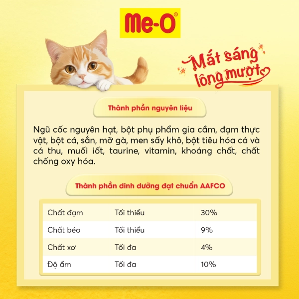 Hạt Me-O Adult Vị Cá Thu Cho Mèo Trưởng Thành