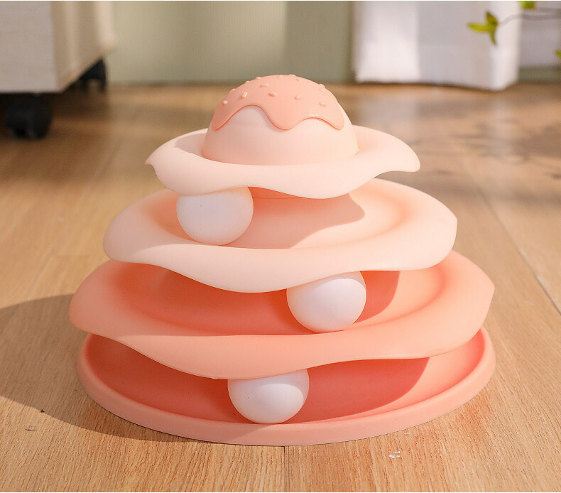 Đồ chơi thông minh cho mèo – Tháp xoay nhiều tầng kích thích vận động