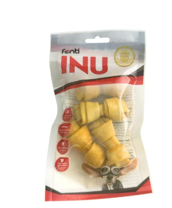 Xương sữa gặm cho chó hình nơ Inu Fonti - gói 100g