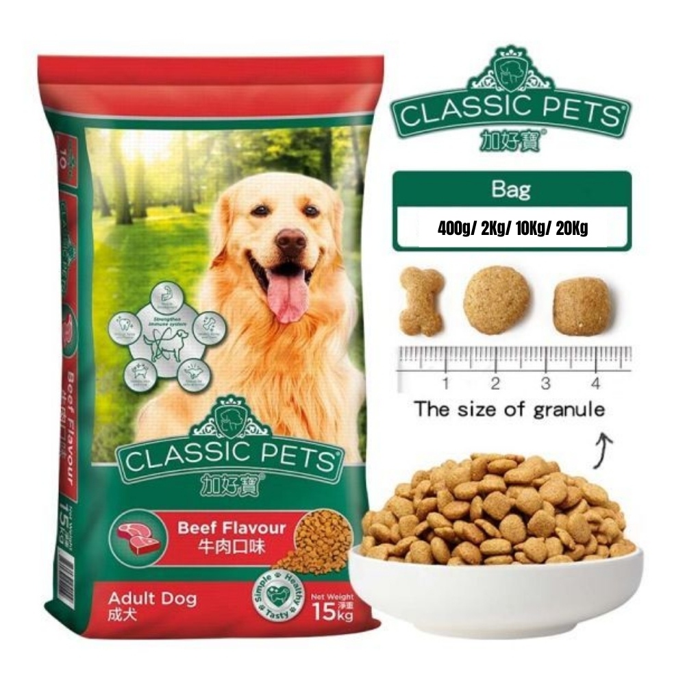 Thức ăn cho chó trưởng thành Classic Pet vị bò