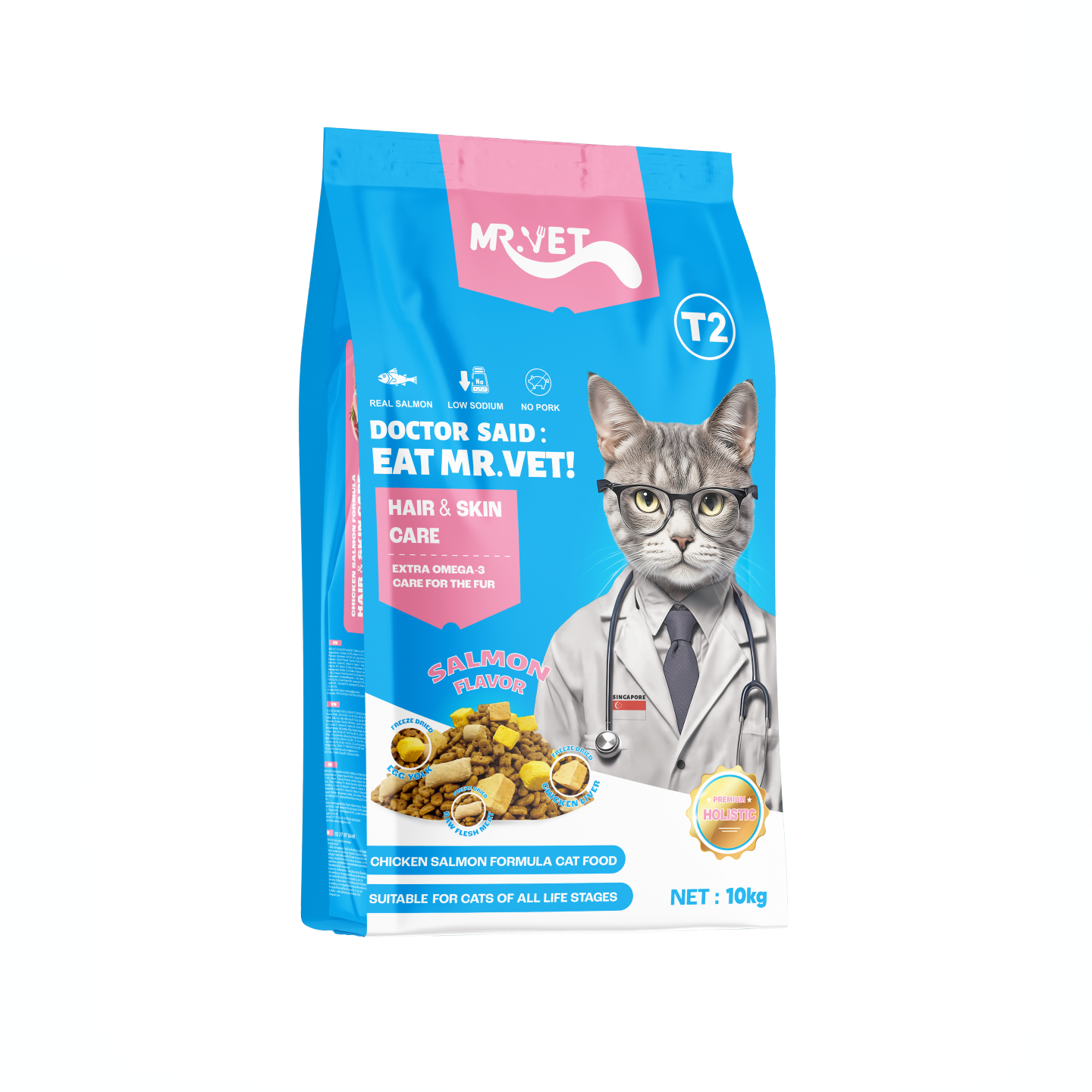 Hạt Mr.Vet T2 Hair Skin 10kg