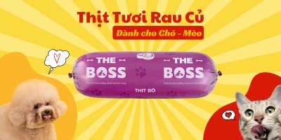 Thịt tươi rau củ cho chó mèo - Raw The Boss