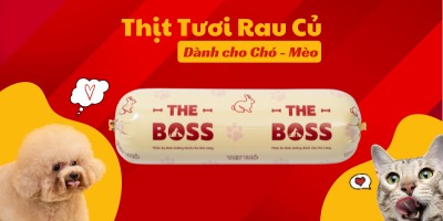 Thịt tươi rau củ cho chó mèo - Raw The Boss
