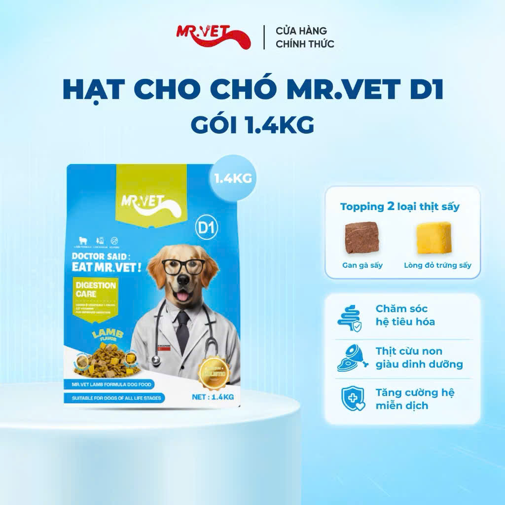 Hạt Mr.Vet Chó D1-1,4kg