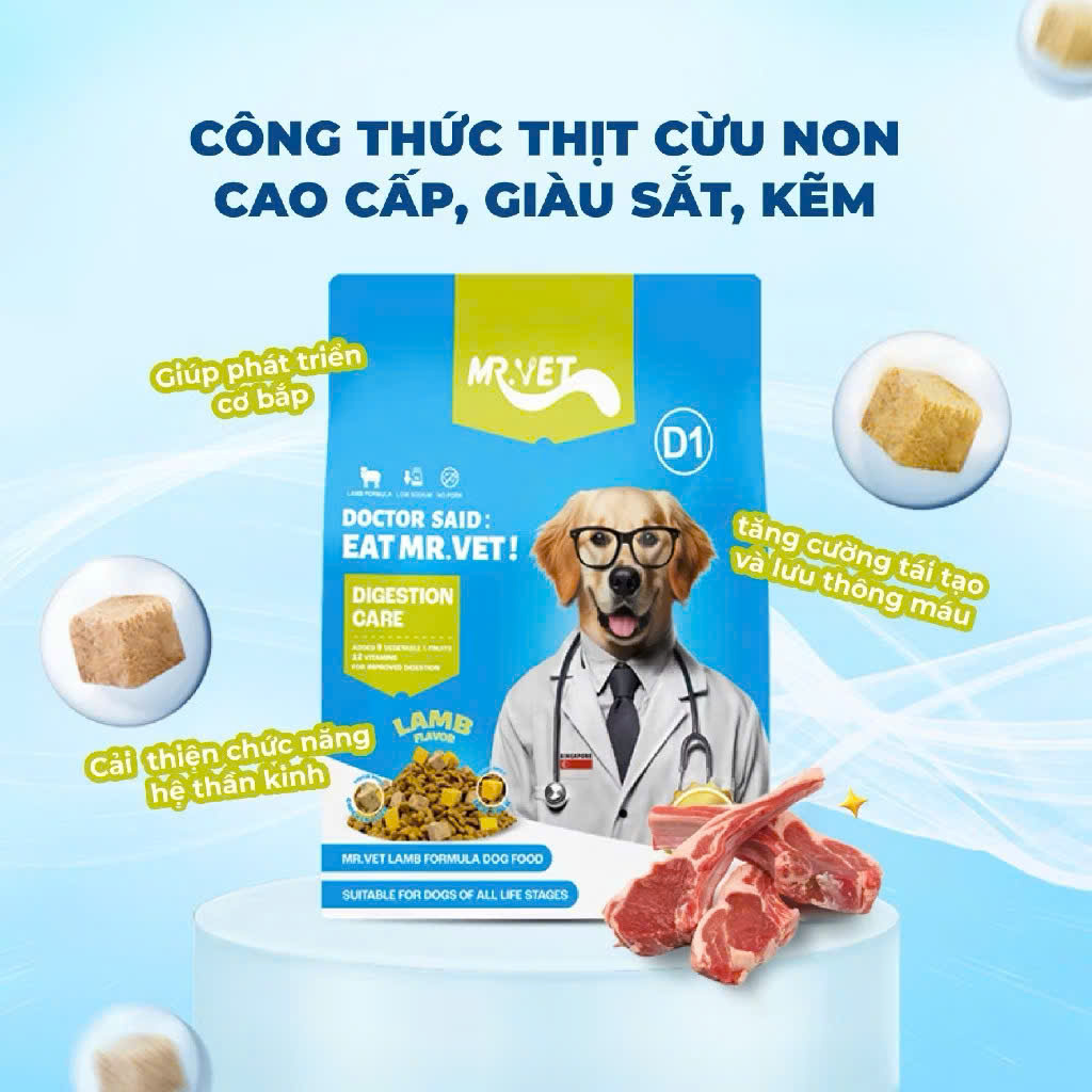 Hạt Mr.Vet Chó D1-1,4kg