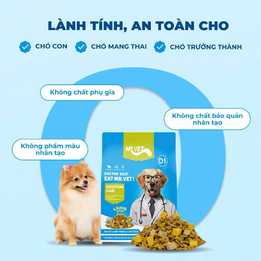 Hạt Mr.Vet Chó D1-1,4kg