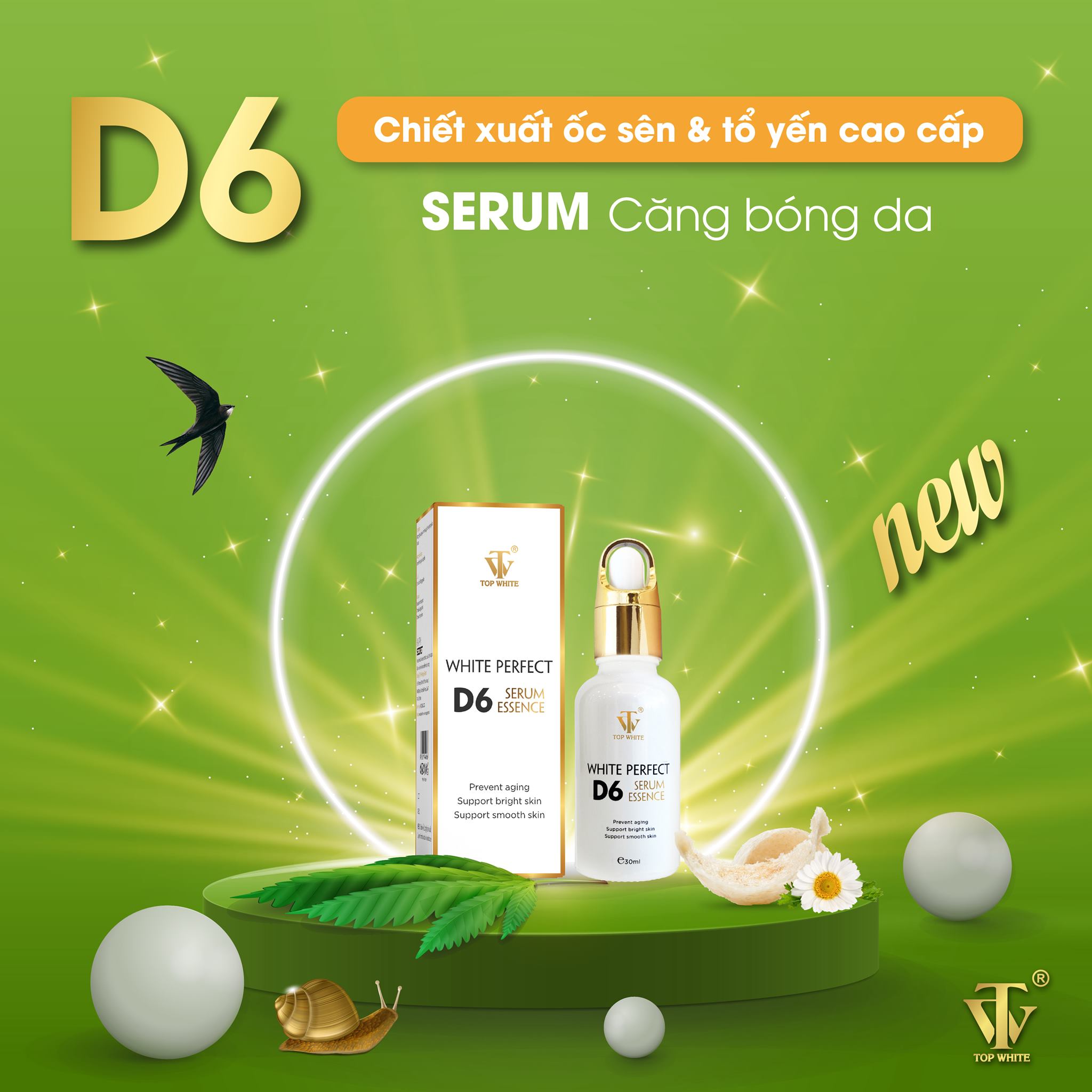 💦💦💦WHITE PERFECT D6 SIÊU CẢI TIẾN TĂNG CƯỜNG TINH CHẤT DƯỠNG TRẮNG, GIÚP DA CĂNG BÓNG, KHỎE ĐẸP HƠN TỪ BÊN TRONG