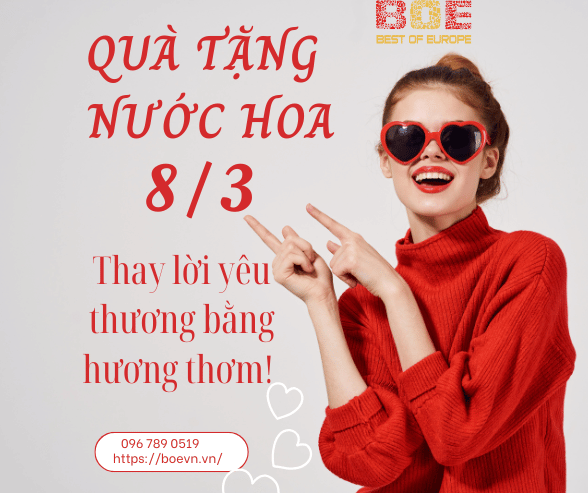 TOP 5 MÙI HƯƠNG TỎA SÁNG – QUÀ TẶNG NƯỚC HOA HOÀN HẢO CHO PHÁI ĐẸP NGÀY 8/3