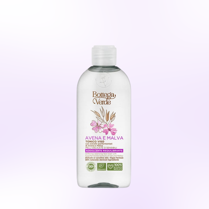 NƯỚC HOA HỒNG CHIẾT XUẤT YẾN MẠCH VÀ CẨM QUỲ​​​​​​​: AVENA E MALVA TONICO VISO