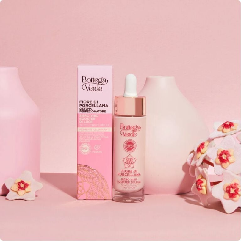 SERUM DƯỠNG DA: FIORE DI PORCELLANA SISTEMA PERFEZIONATORE SIERO VISO BOOSTER DI LUCE