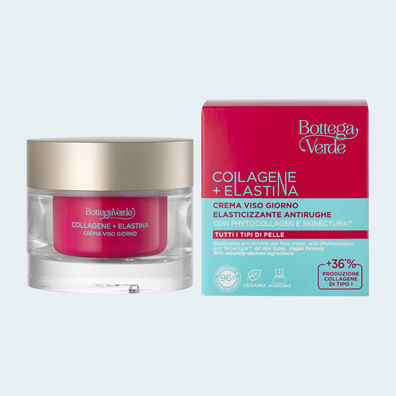 KEM DƯỠNG DA BAN NGÀY: COLLAGENE + ELASTINA CREMA VISO GIORNO ELASTICIZZANTE ANTIRUGHE