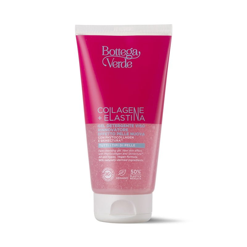 GEL RỬA MẶT: COLLAGENE + ELASTINA GEL DETERGENTE VISO RINNOVATORE EFFETTO PELLE NUOVA