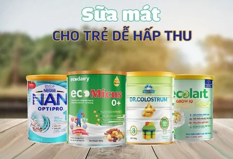 6 LOẠI SỮA MÁT GIỐNG SỮA MẸ ĐƯỢC YÊU THÍCH HIỆN NAY