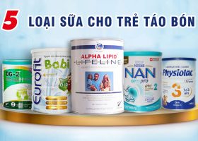 5 loại sữa hỗ trợ cho trẻ bị táo bón hiệu quả nhất