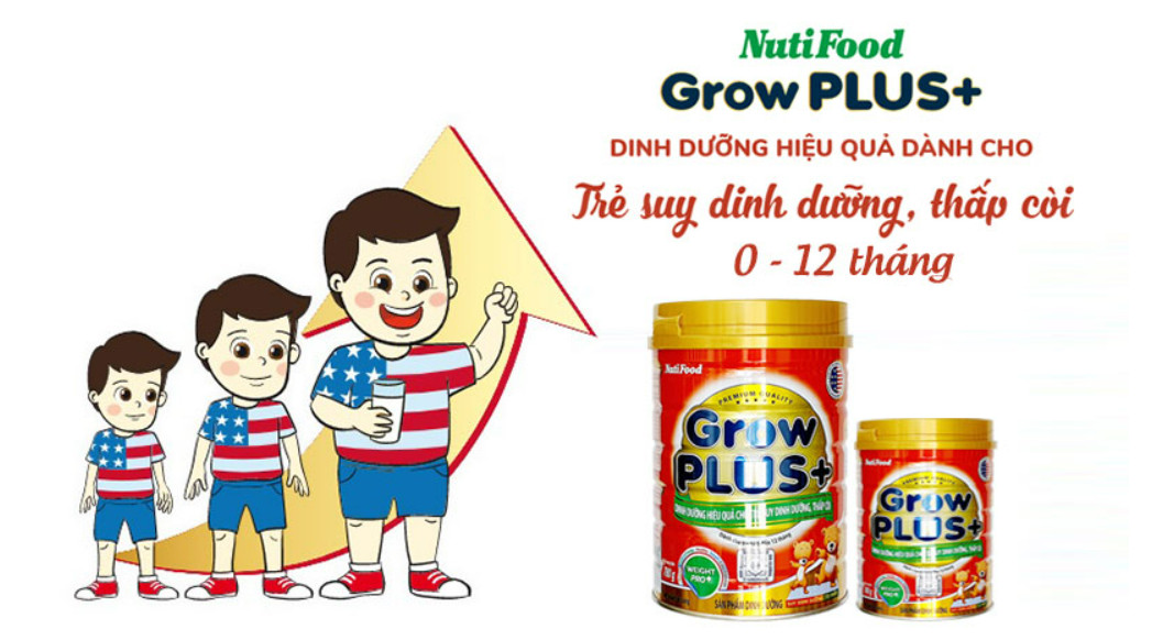 Sữa GROW PLUS có tốt không? So sánh 4 loại sữa GrowPlus của Nutifood