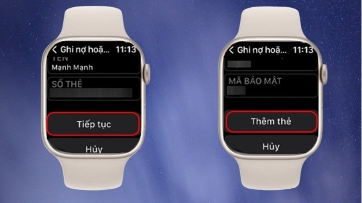 Thiết lập trên Apple Watch