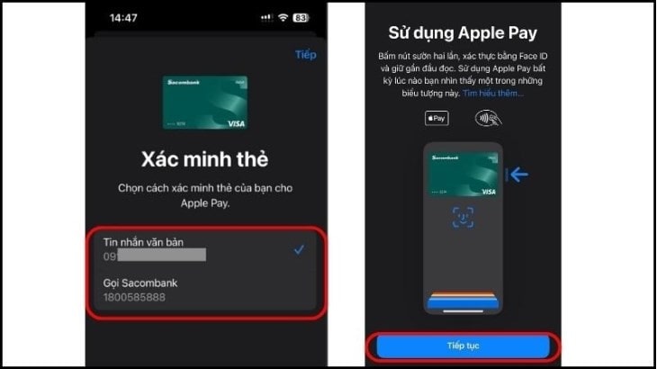 Thiết lập Apple Pay