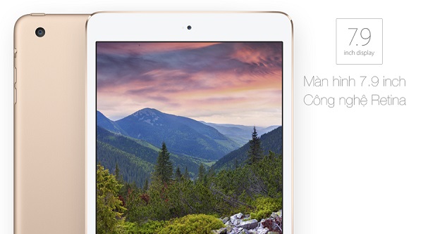 Màn hình Retina  7.9 inch vô cùng sắc nét