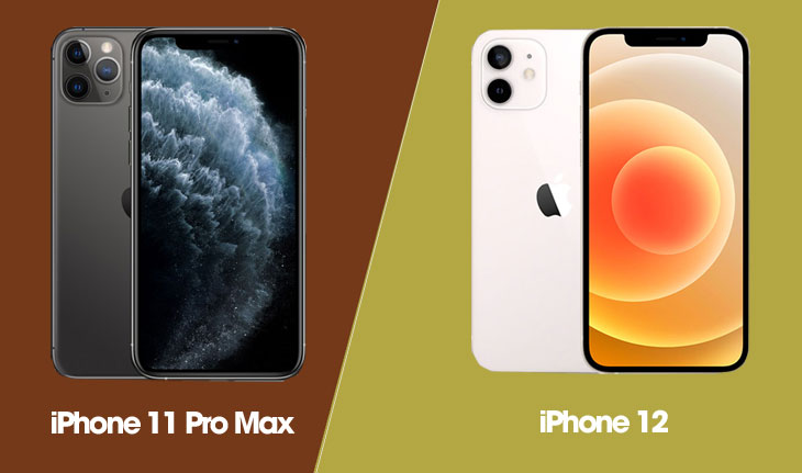 Màn hình của iPhone 11 Pro Max có kích thước lớn hơn màn hình của iPhone 12