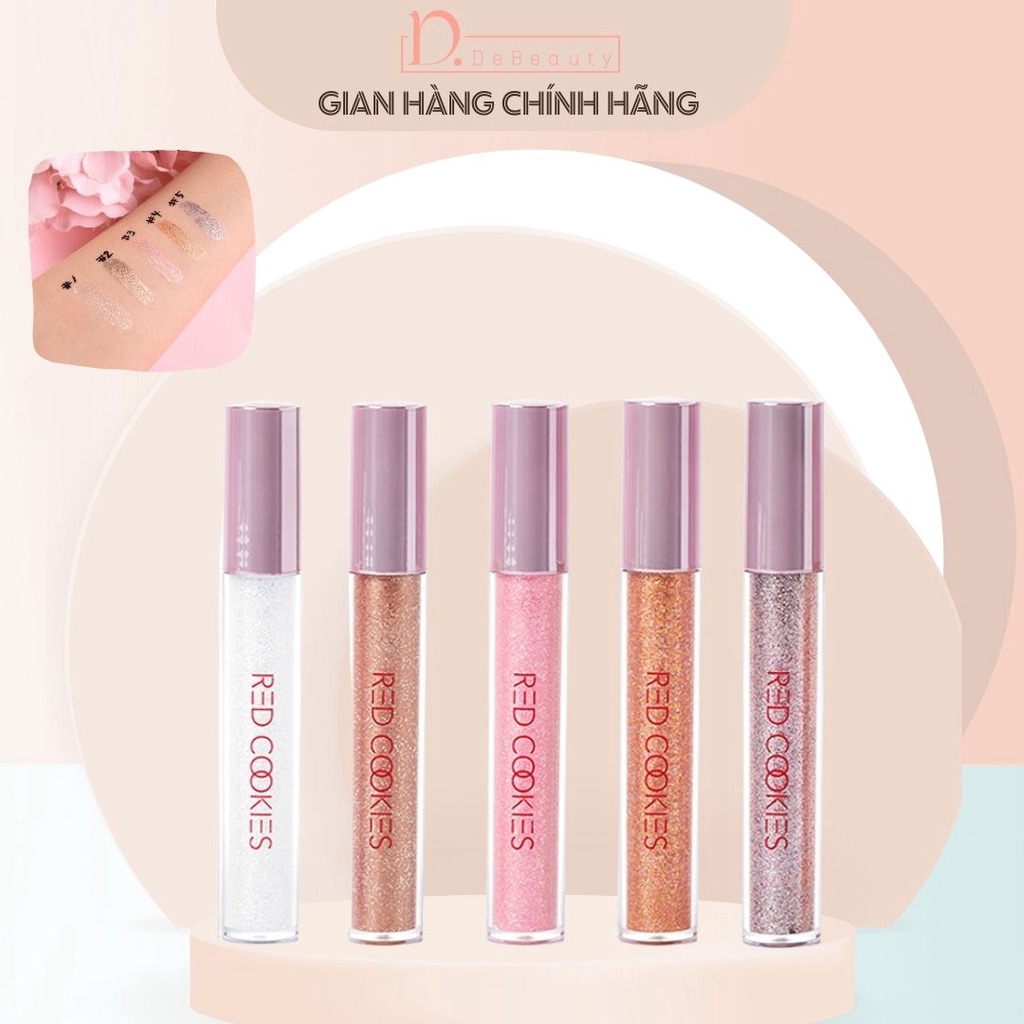 Twinkle Glaze Pearl Glitter Red Cookies