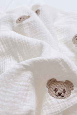 Bộ chăn gối cho bé – Mẫu Bear không chần bông