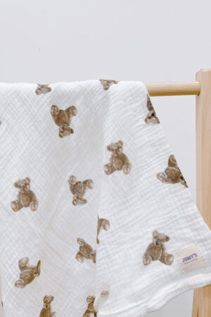 Bộ chăn gối cho bé – Mẫu Teddy không chần bông